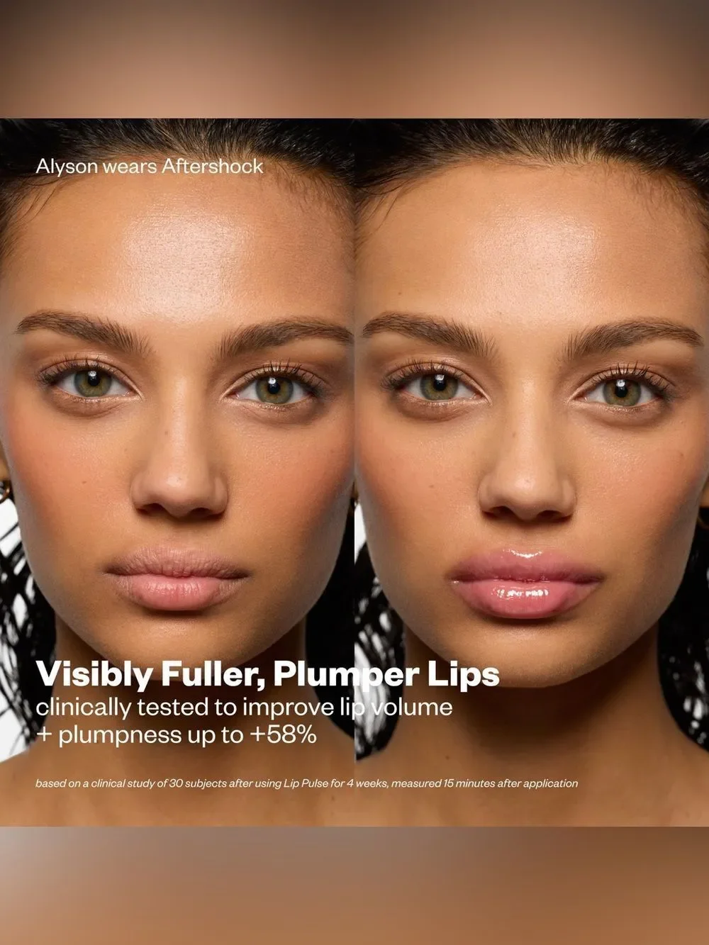 NWT Kosas Lip Pulse - Glassy Lip Plumper in CLEAR IRIDESCENT PINK SHIMMER